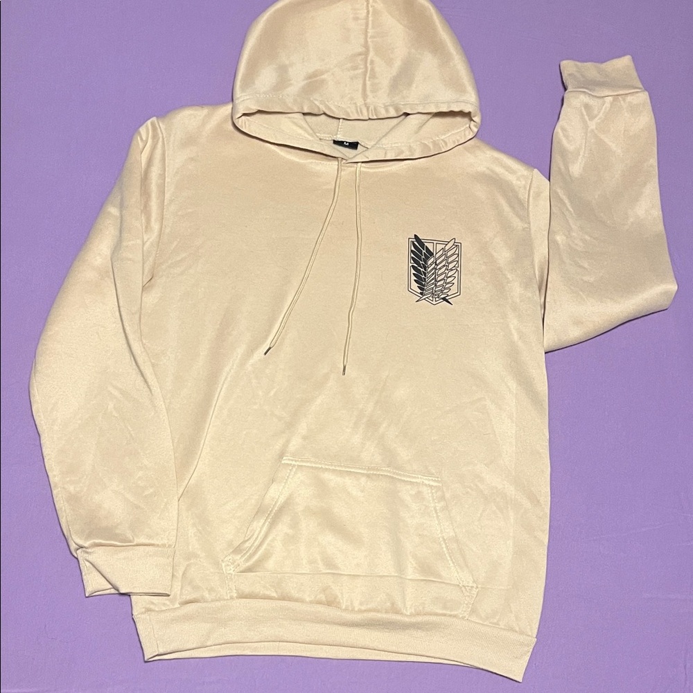 Attack on Titan Cream Hoodie- Super soft!